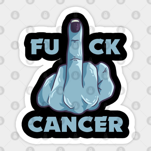 Fuck Cancer Sticker by fansinn